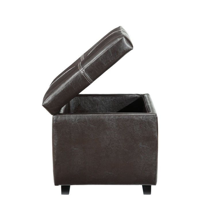 Tranquil Upholstered Vinyl Ottoman