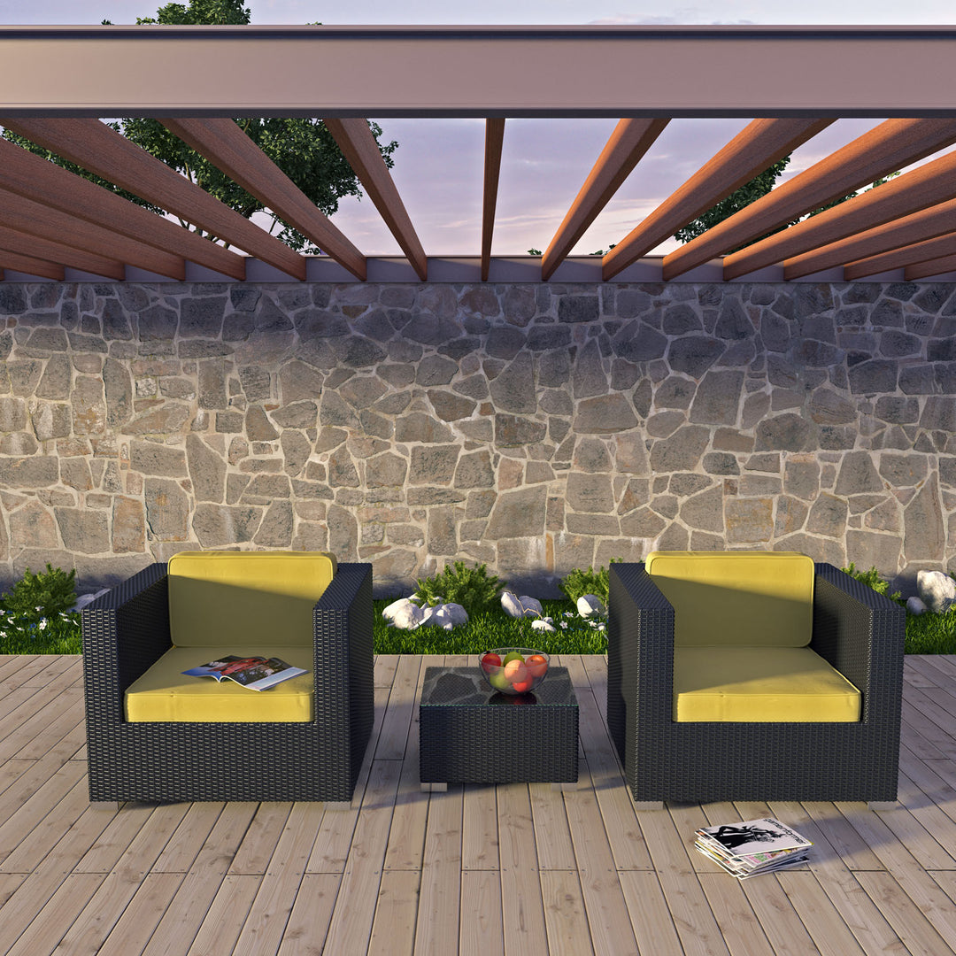 Breeze 3 Piece Outdoor Patio Sofa Set