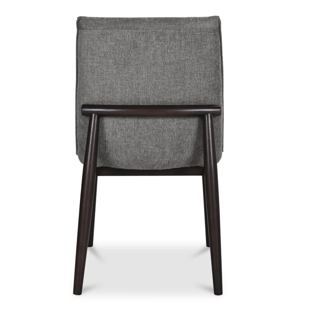 Retro Elegance Dining Duo: Curved Back Rubberwood Chairs