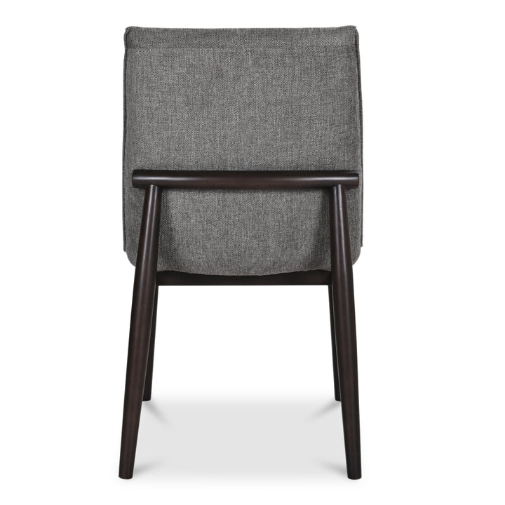 Retro Elegance Dining Duo: Curved Back Rubberwood Chairs