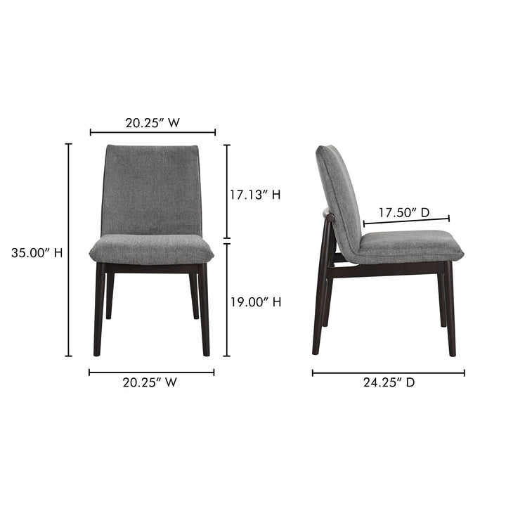 Retro Elegance Dining Duo: Curved Back Rubberwood Chairs