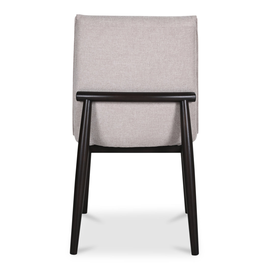 Retro Elegance Dining Duo: Curved Back Rubberwood Chairs