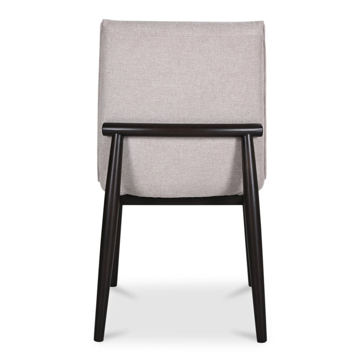 Retro Elegance Dining Duo: Curved Back Rubberwood Chairs