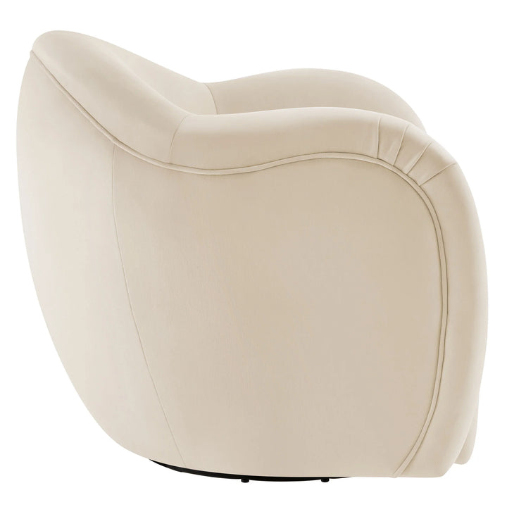 Kea Cream Swivel Armchair