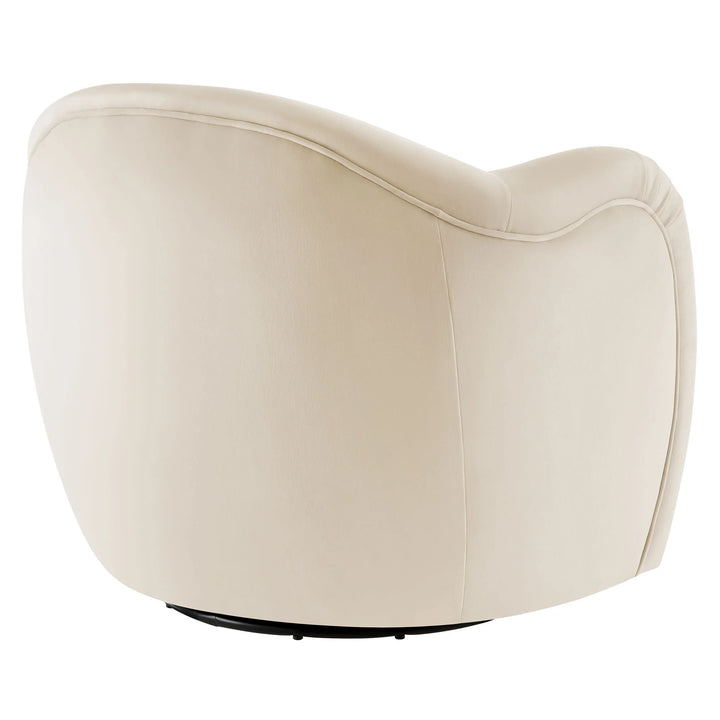 Kea Cream Swivel Armchair