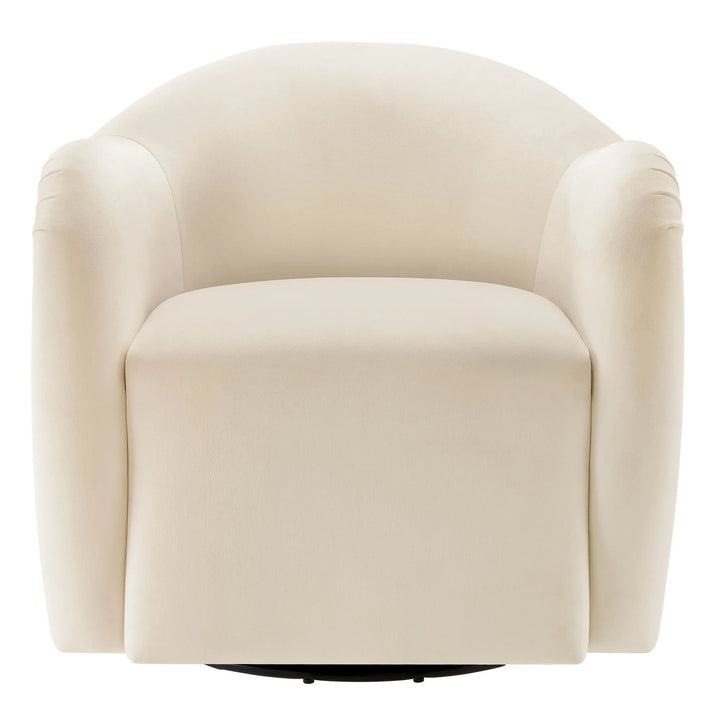 Kea Cream Swivel Armchair