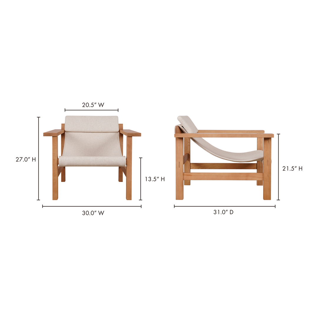Retro-Chic Relaxer: Blocky Lounge Chair