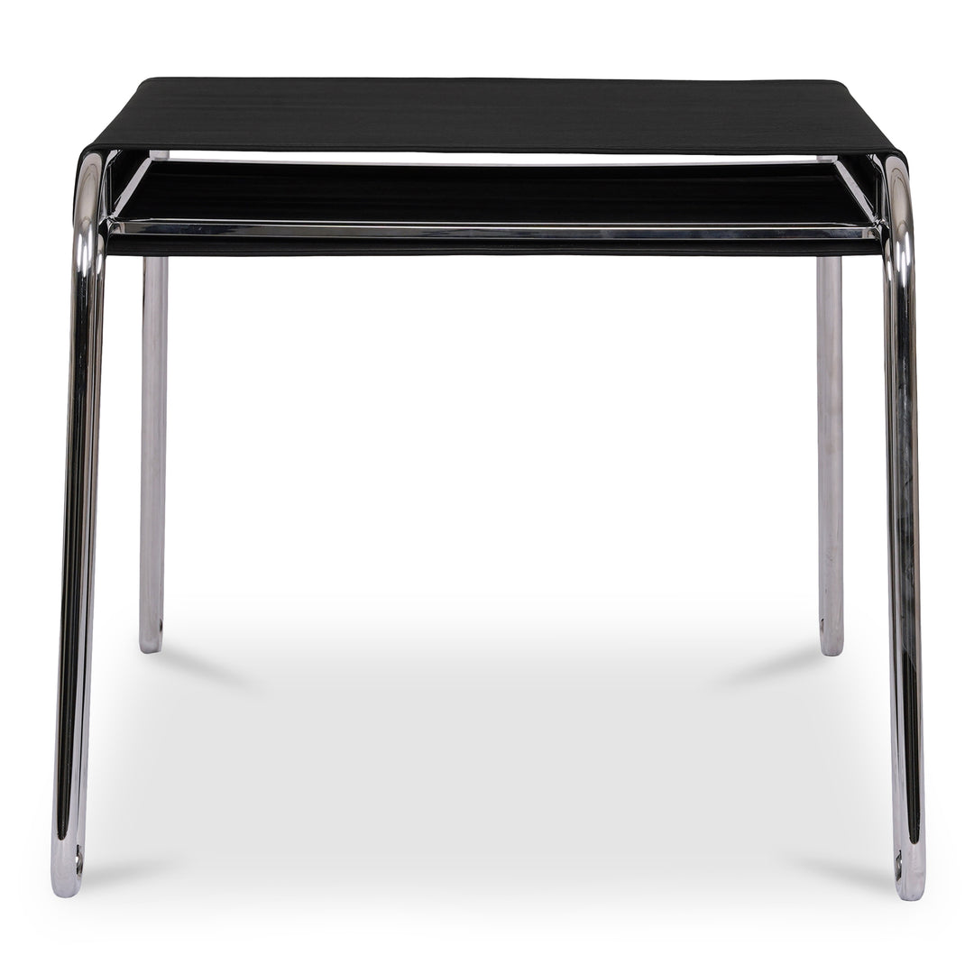 Vintage-Inspired Leather Dining Stool