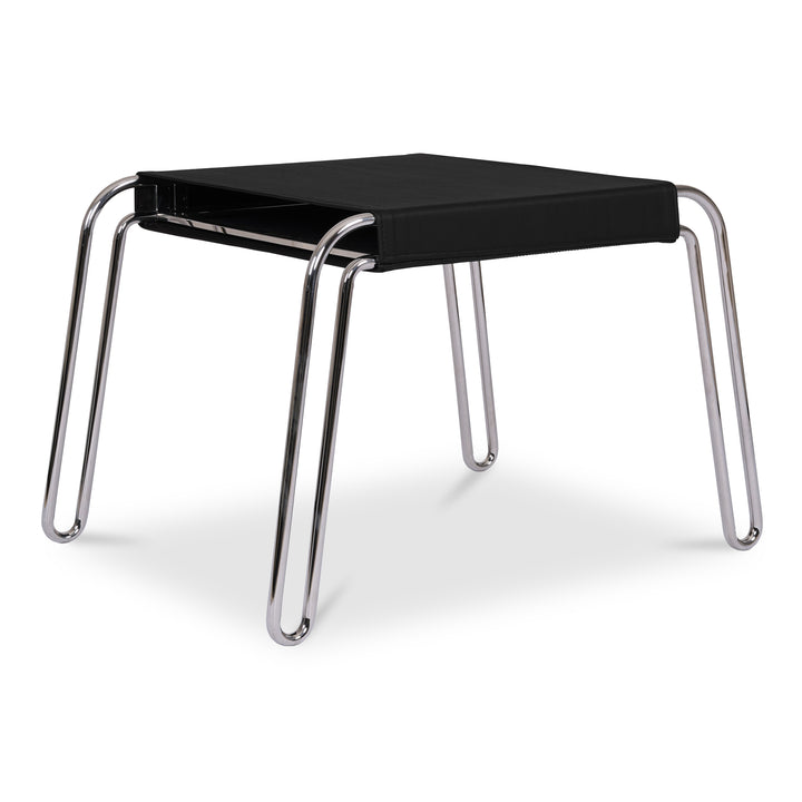 Vintage-Inspired Leather Dining Stool