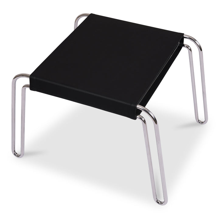 Vintage-Inspired Leather Dining Stool