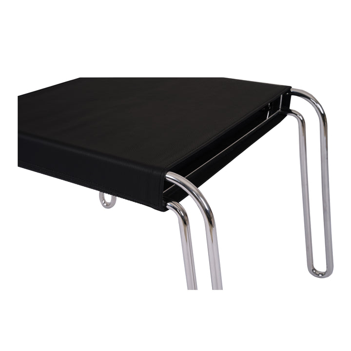 Vintage-Inspired Leather Dining Stool