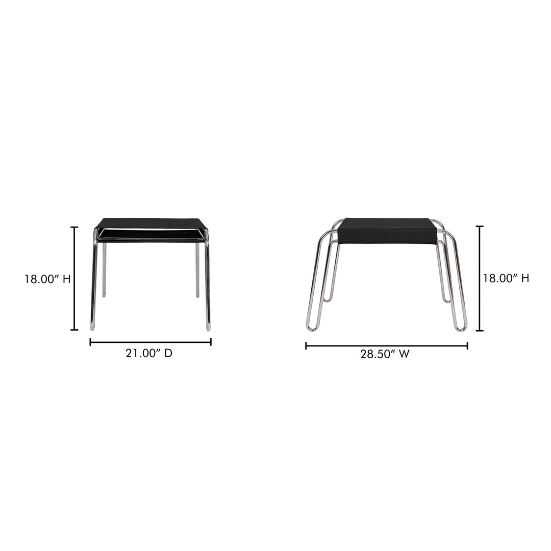 Vintage-Inspired Leather Dining Stool