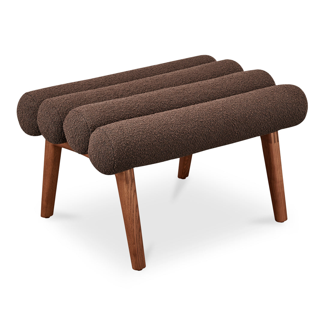 RetroChic Swivel Stool with Walnut Legs