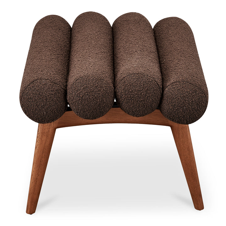 RetroChic Swivel Stool with Walnut Legs