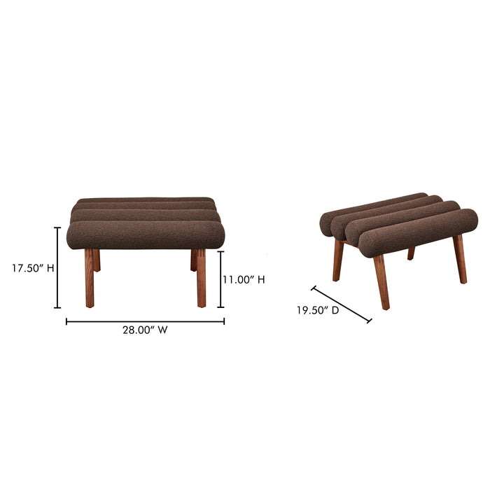 RetroChic Swivel Stool with Walnut Legs