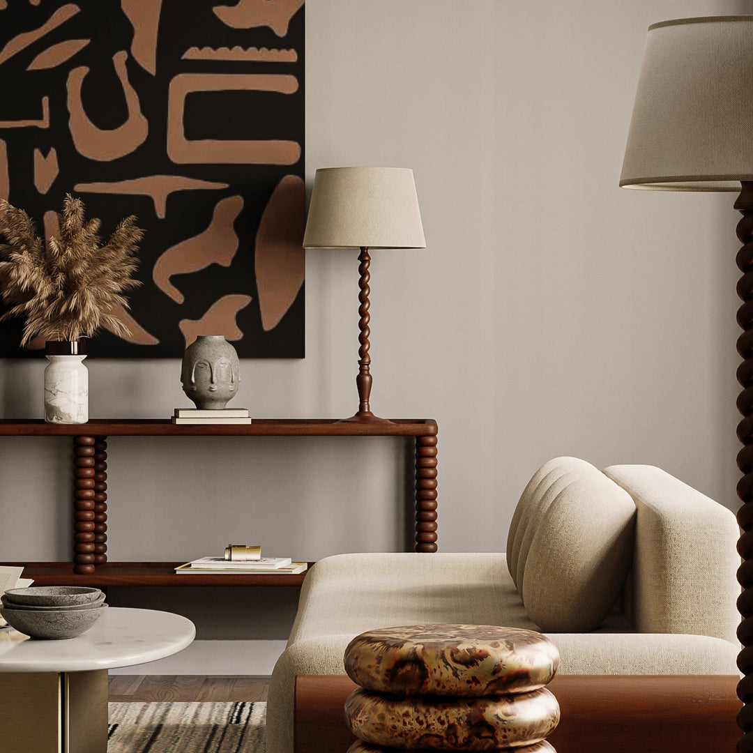 Porto Wooden Twirl Luminaire