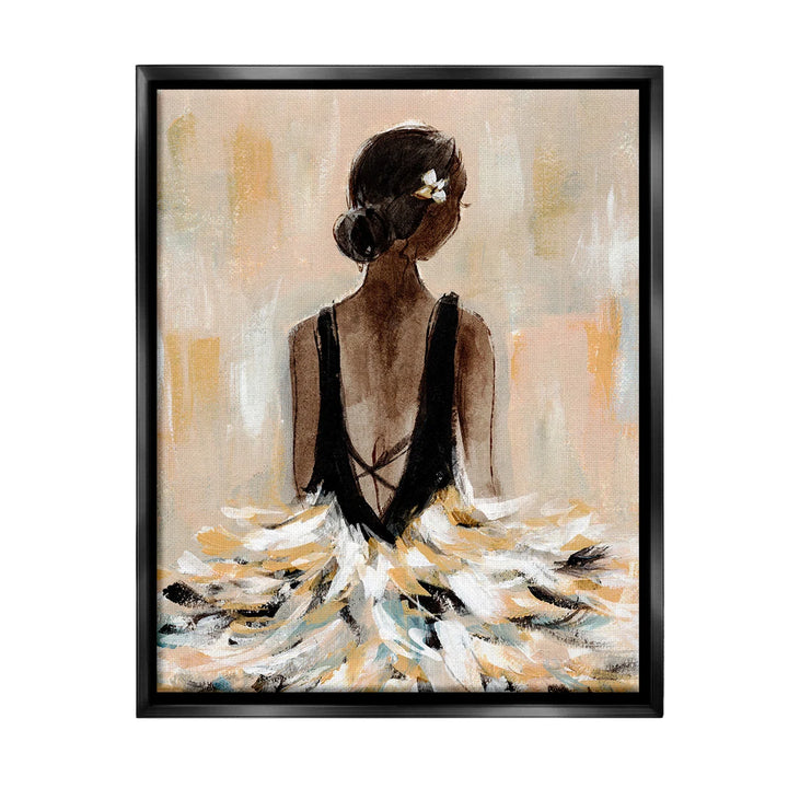 Ballerina In Abstract Gown - by Annie Warren