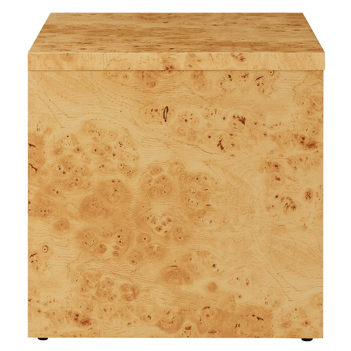 Huxley 1-Drawer Burl Wood Nightstand