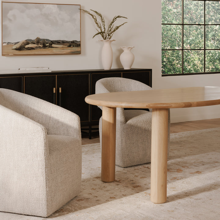 Warm & Sustainable Modern Oak Dining Table