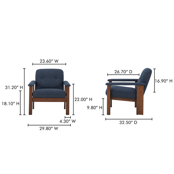 Retro-Chic Sustainable Lounge Chair