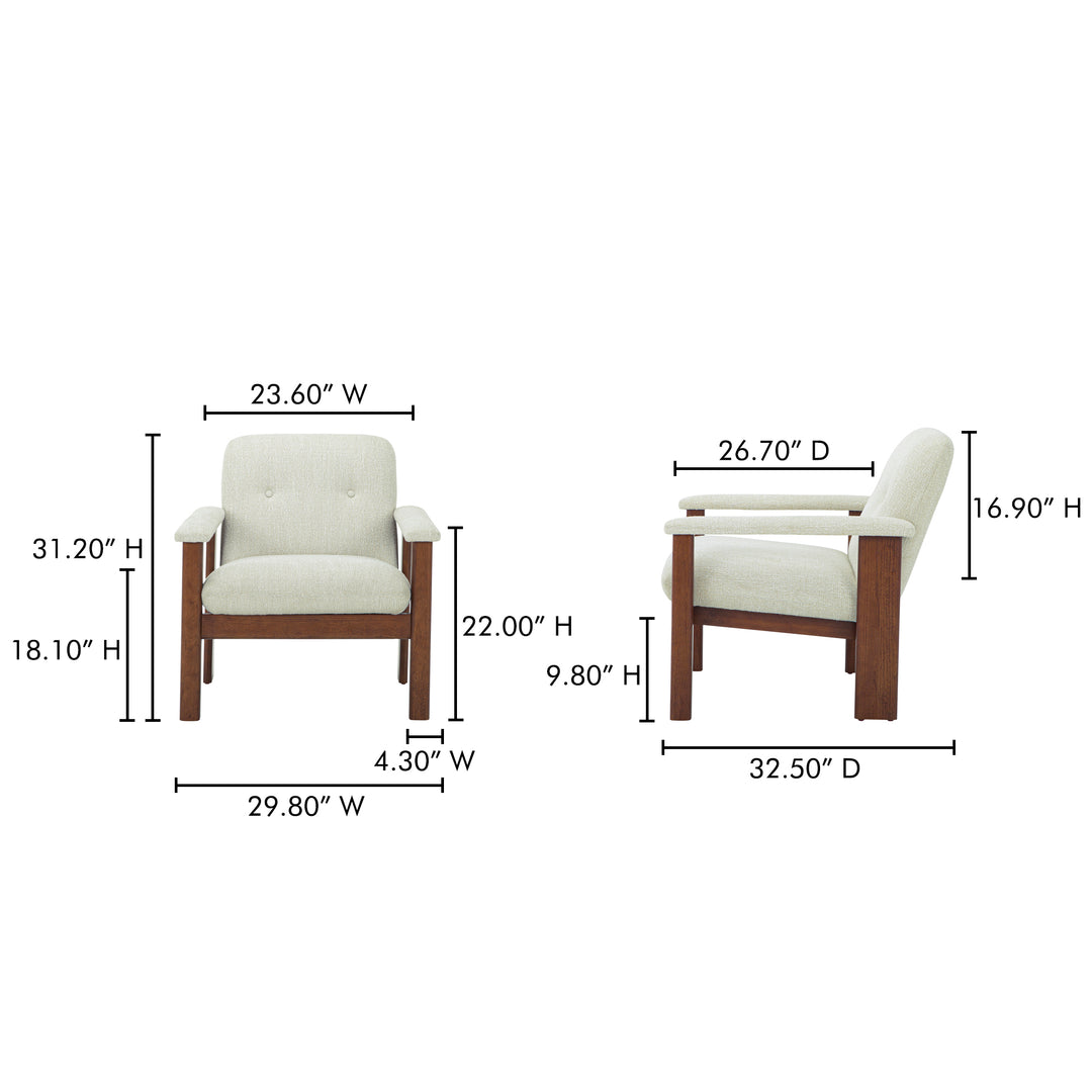 Retro-Chic Sustainable Lounge Chair