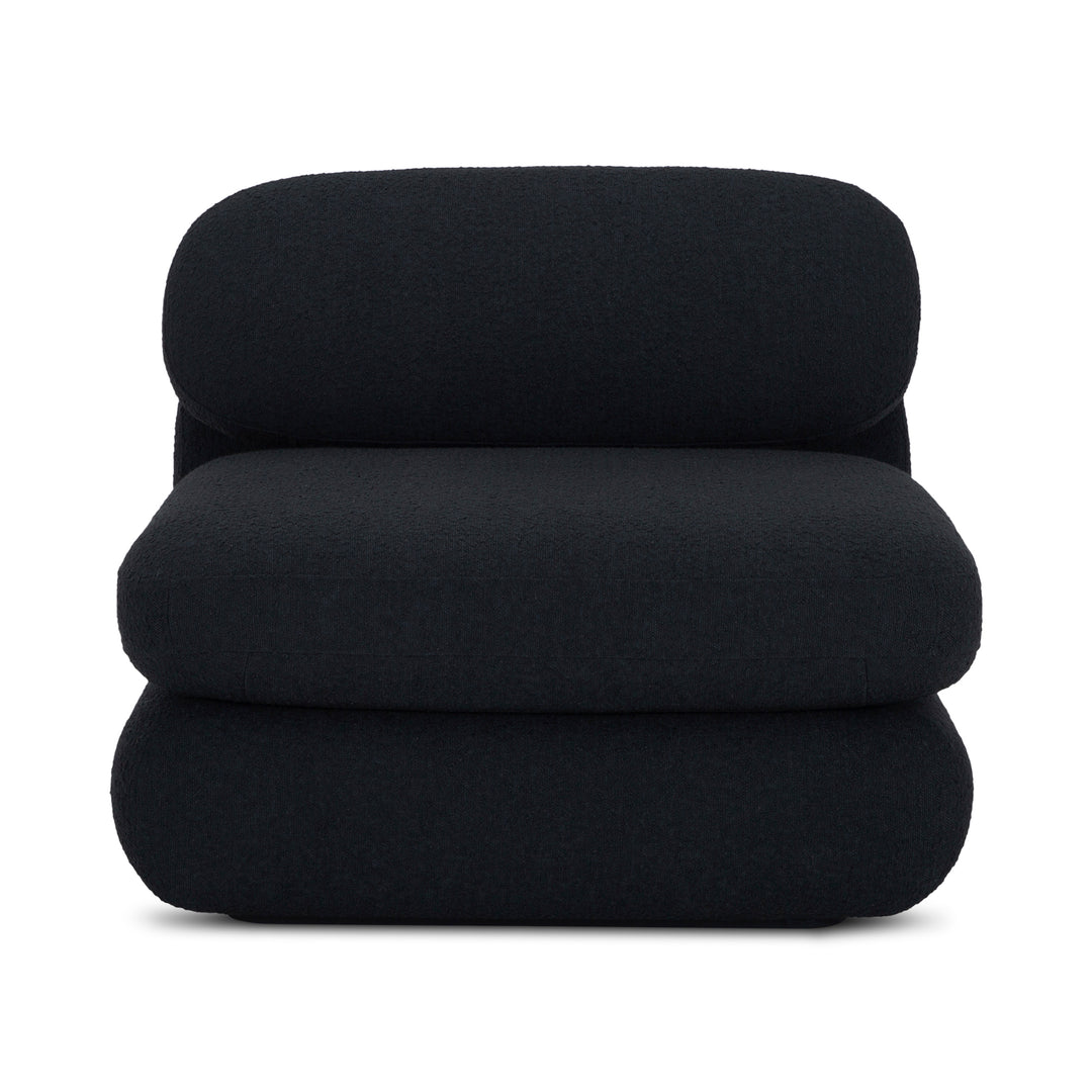 Retro-Chic Bouclé Recliner