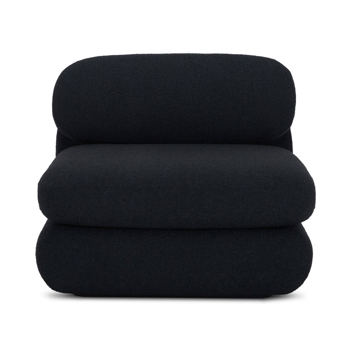 Retro-Chic Bouclé Recliner