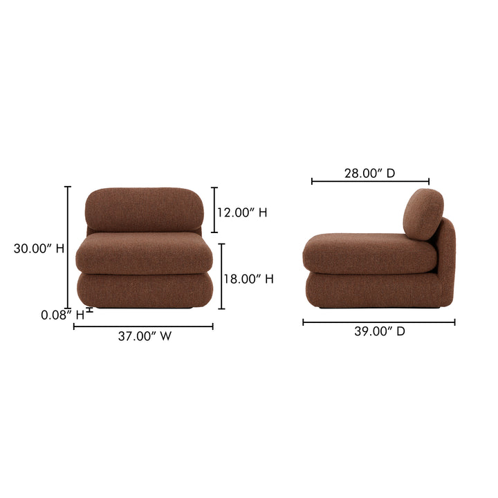 Retro-Chic Bouclé Recliner