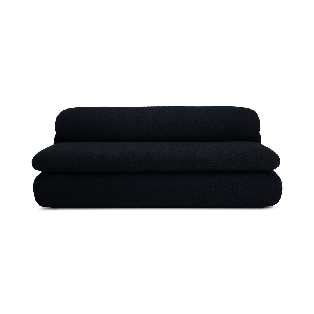Retro Bliss Bouclé Curve Sofa