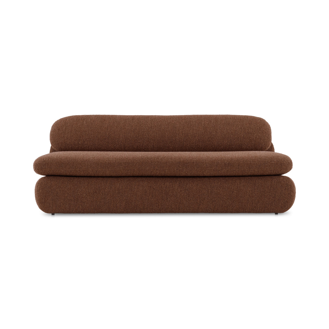 Retro Bliss Bouclé Curve Sofa