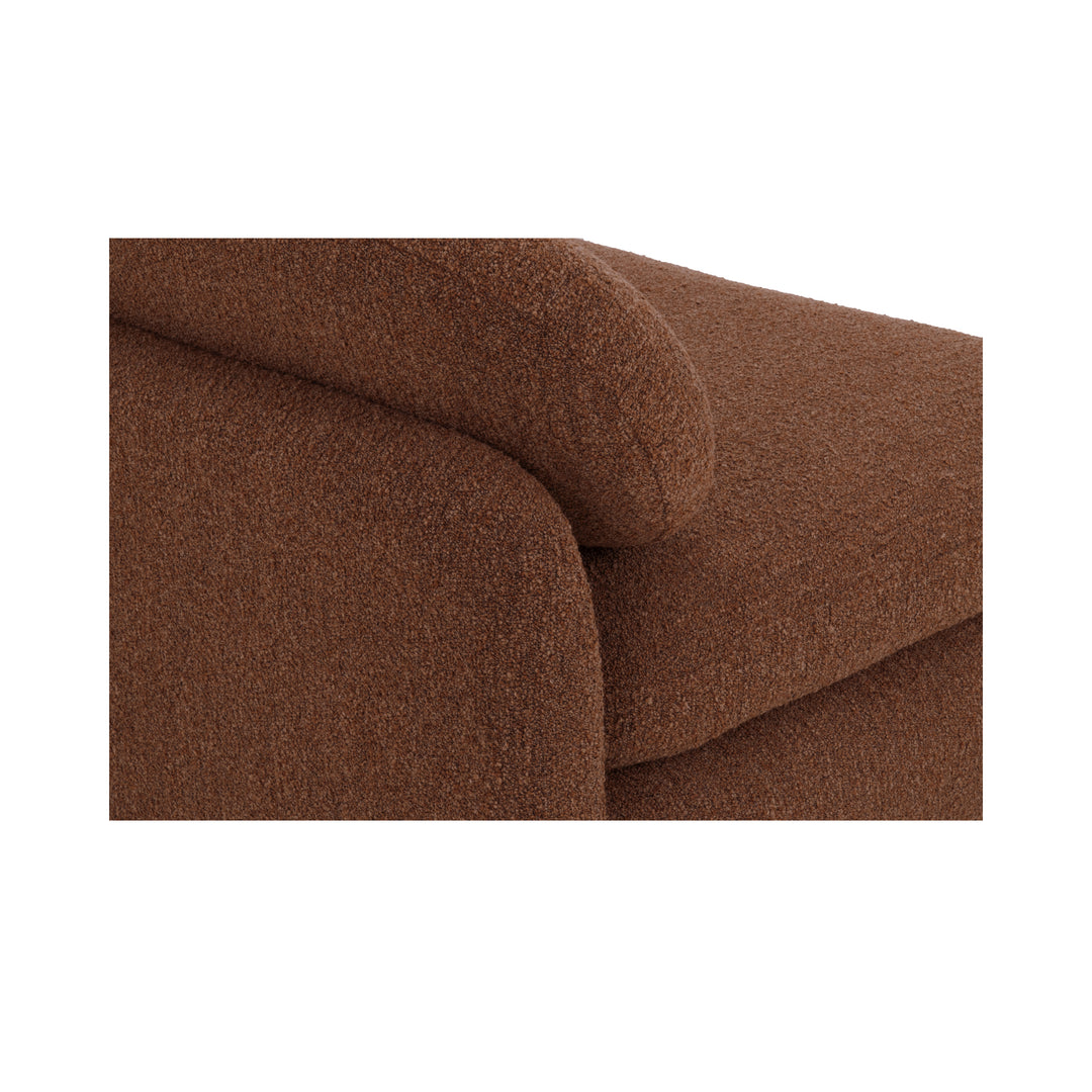 Retro Bliss Bouclé Curve Sofa
