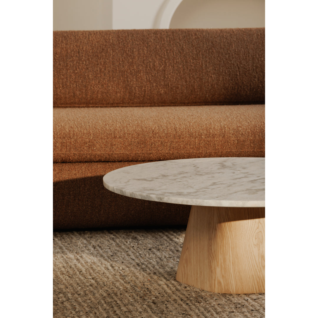 Retro Bliss Bouclé Curve Sofa