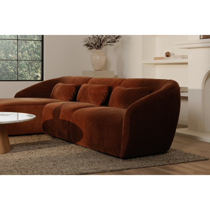 Cozy Curve Lounge Chair - Left-Facing Design