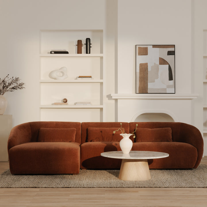 Cozy Curve Lounge Chair - Left-Facing Design