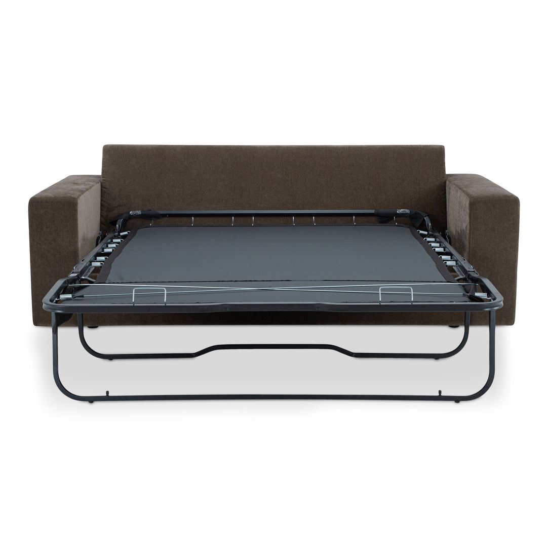 Luxe Velvet Transformer: Versatile Sofa-Bed in Minimalist Design