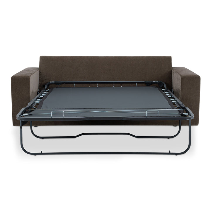 Luxe Velvet Transformer: Versatile Sofa-Bed in Minimalist Design