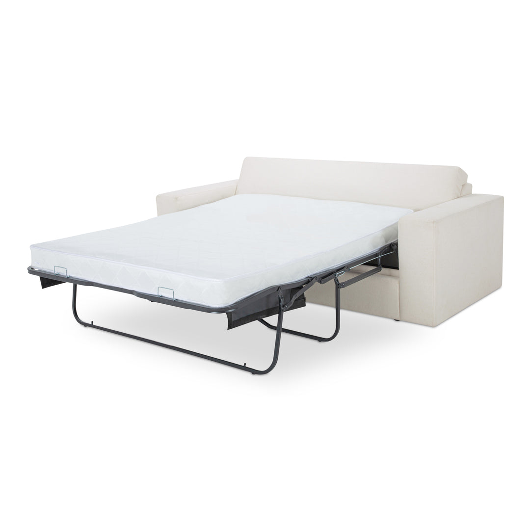 Luxe Velvet Transformer: Versatile Sofa-Bed in Minimalist Design