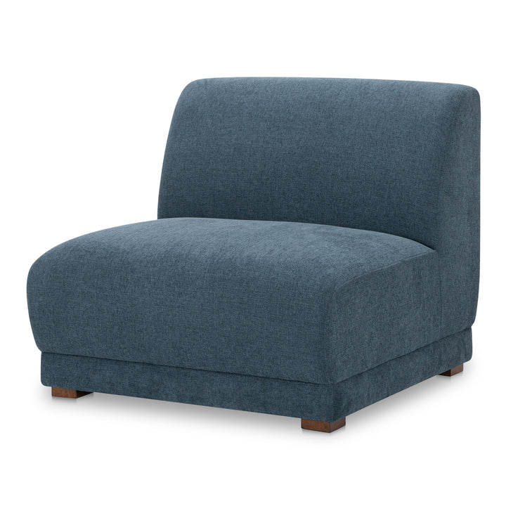Modern Relaxation Retreat: Angular-Curve Slipper Chair