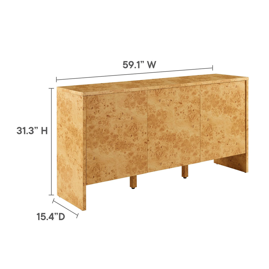 Huxley 60" Burl Wood Sideboard