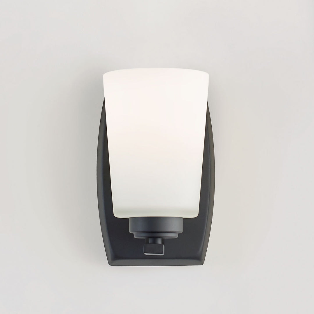 Franport One Light Wall / Bath Sconce in Sconce Midnight Black