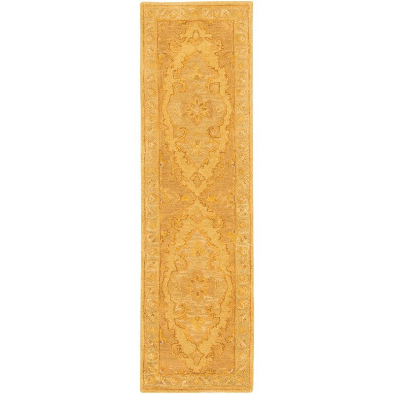 Eaddy Oriental Hand-Tufted Wool Sunflower/Gold Runner-2'3"x14'