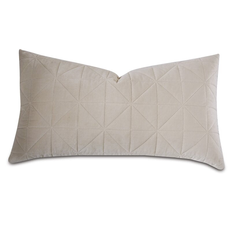 Nova by De Medici Quilted Velvet Sham-37"x21"