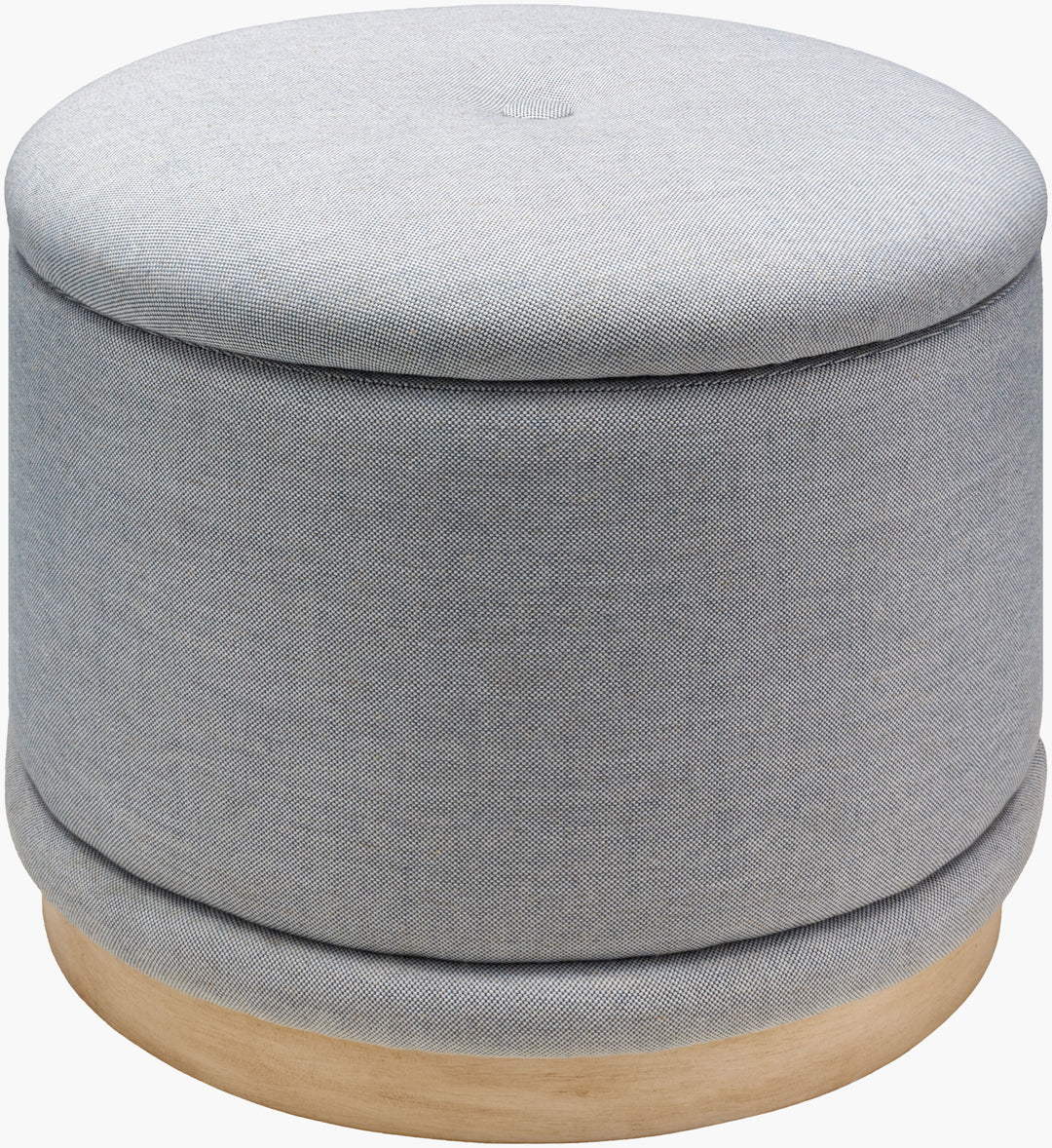 Naya Storage Ottoman - Light Blue