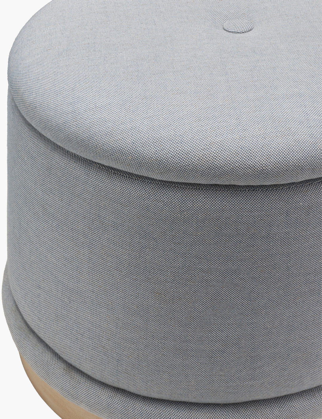 Naya Storage Ottoman - Light Blue