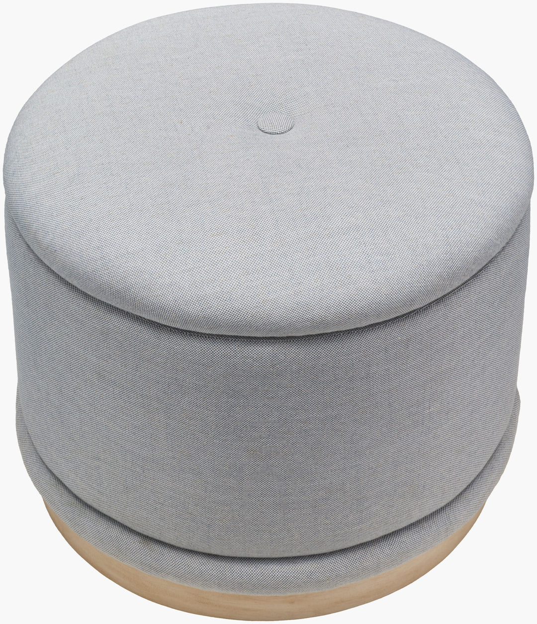 Naya Storage Ottoman - Light Blue