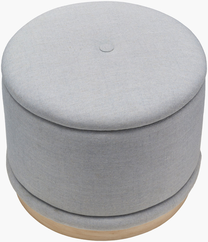 Naya Storage Ottoman - Light Blue