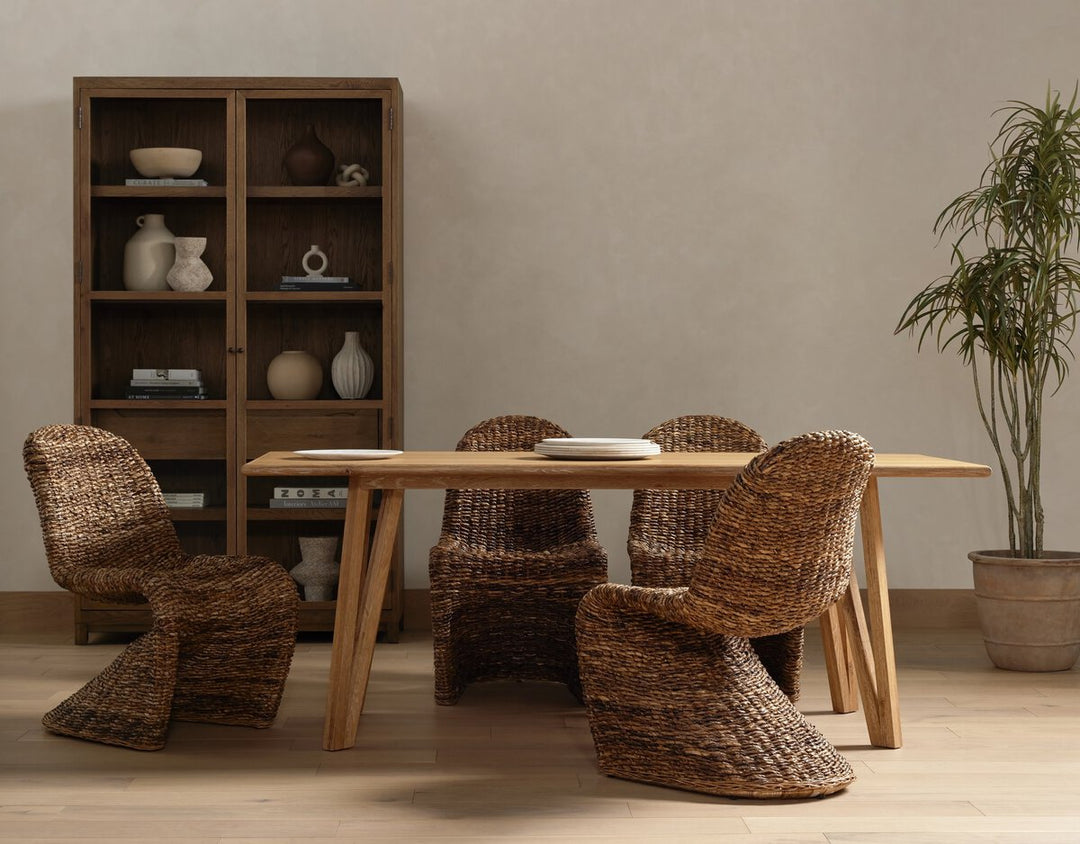 Lena Dining Table - Whitewashed Oak