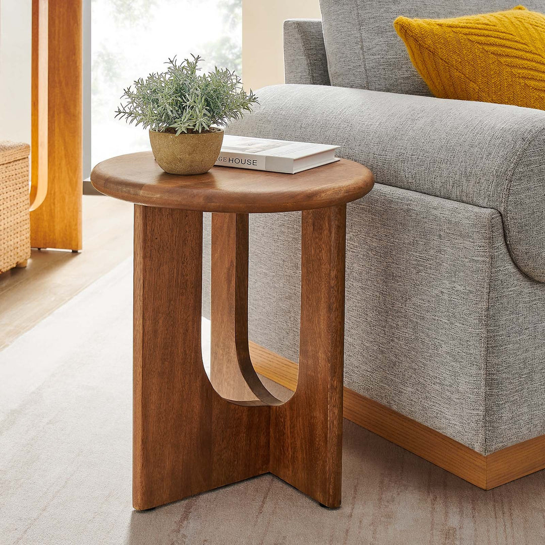 Rhonda Walnut Side Table