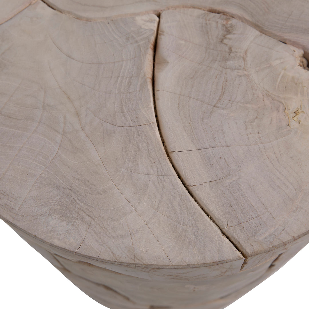 Rustic Whispers Round Side Table