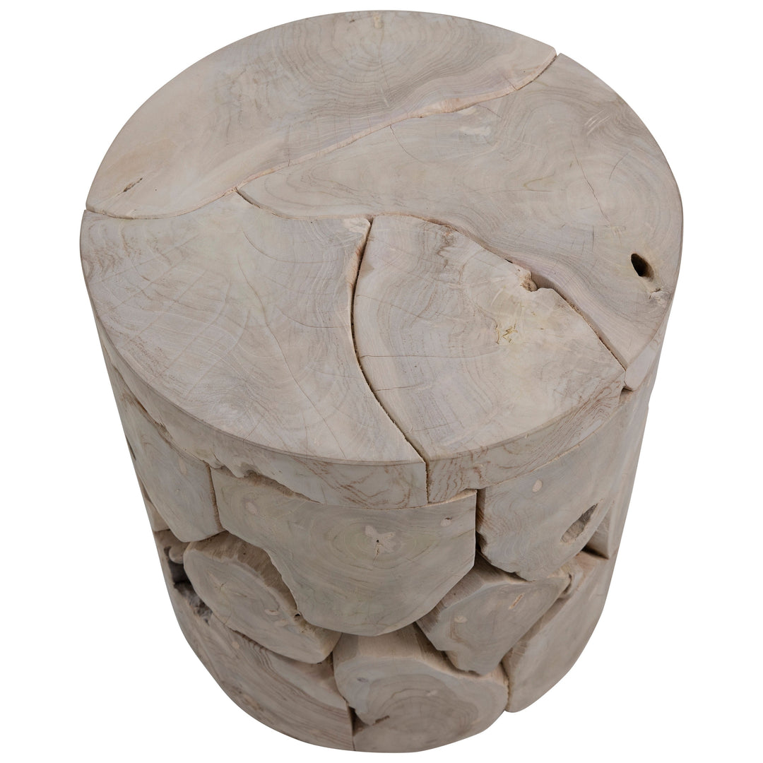 Rustic Whispers Round Side Table